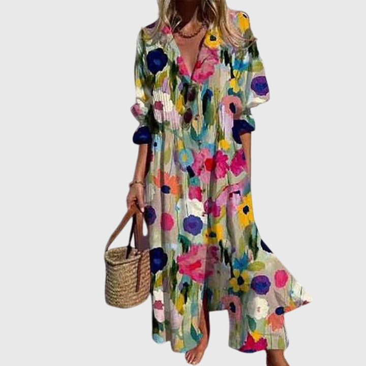 Zariah Elegant Bohemian Dress - Elena Harper