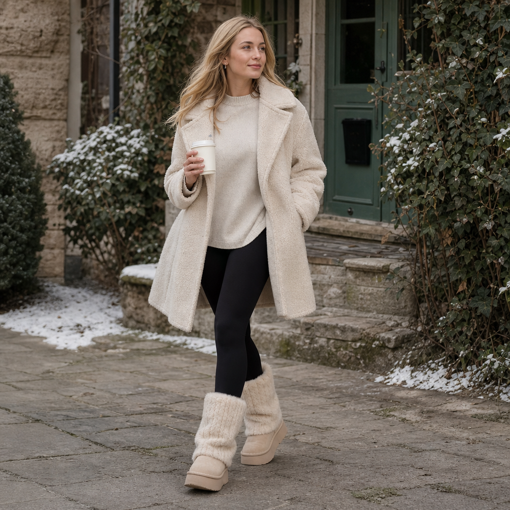 Alina | Comfortable and Stylish Platform Winter Boots with Faux Fur