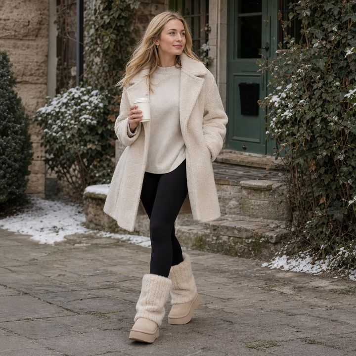 Alina | Comfortable and Stylish Platform Winter Boots with Faux Fur