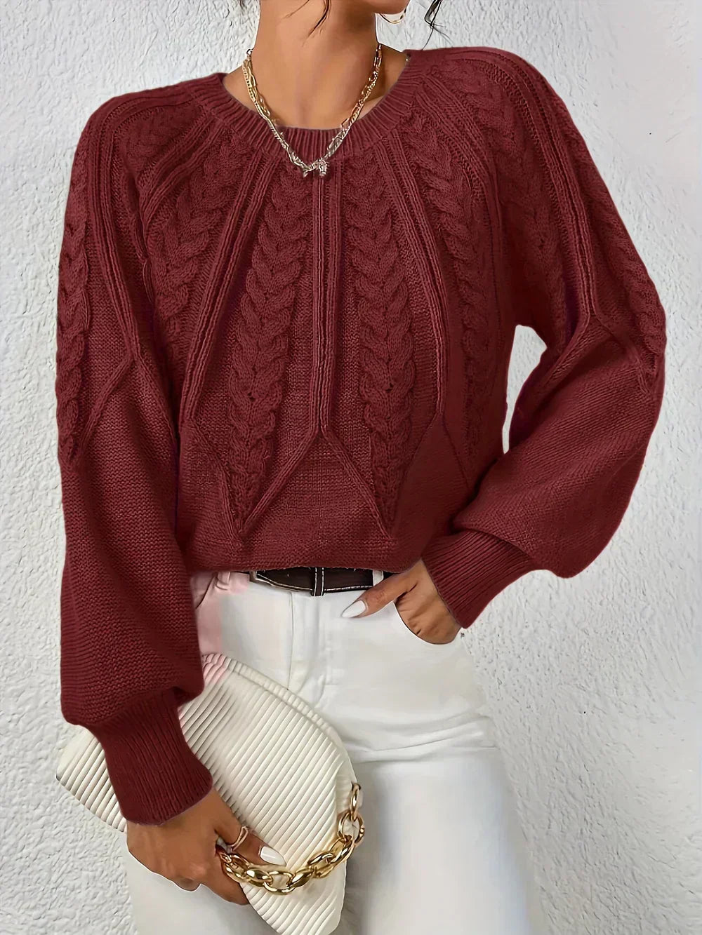 BRIONA Classic Comfort Sweater - Elena Harper