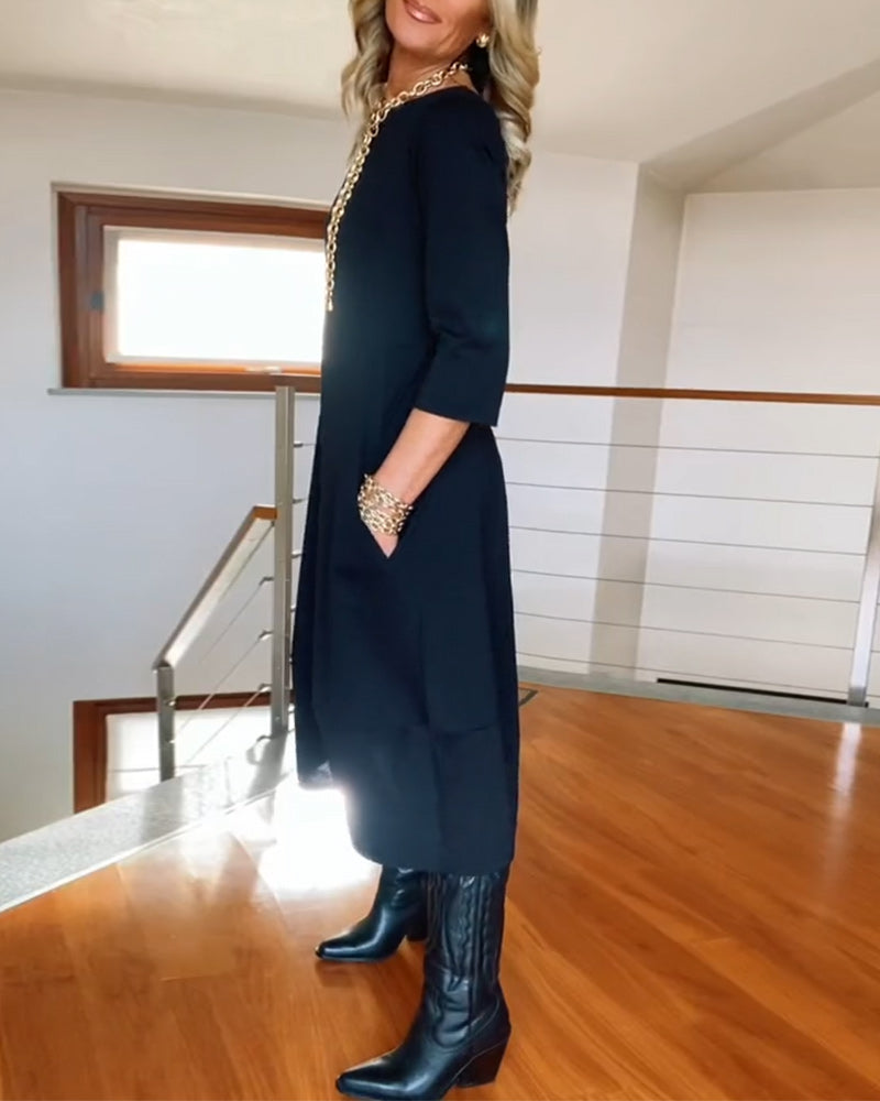 Jennifer Graceful Casual Elegance Dress - Elena Harper