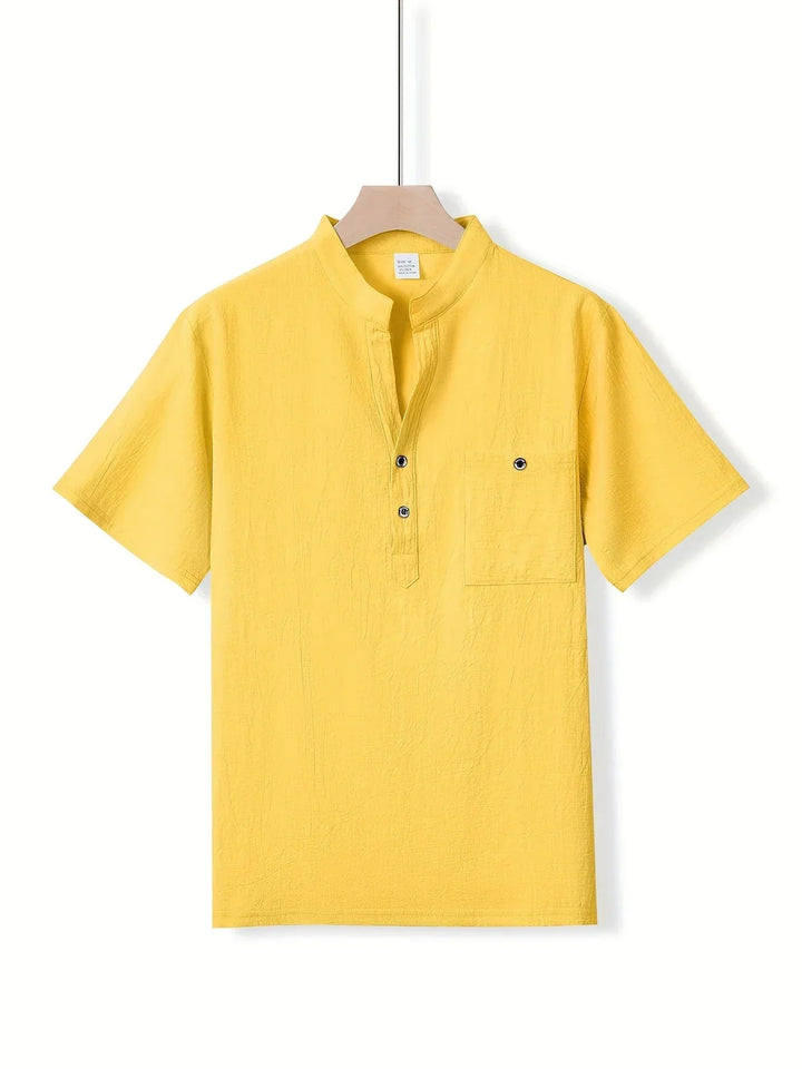 Markos – Casual Short Sleeve Shirt with Button