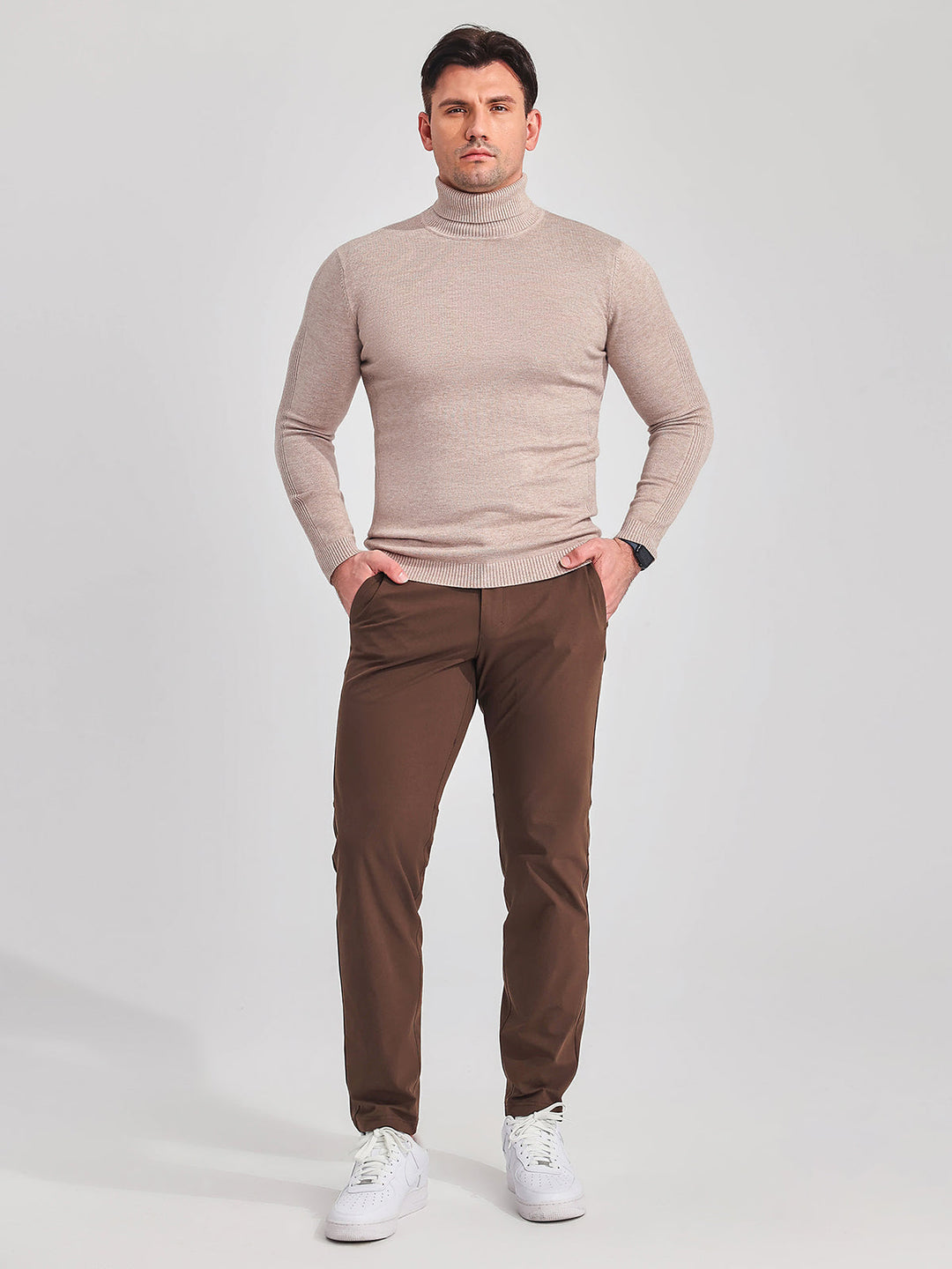 High Neck Polo Sweater