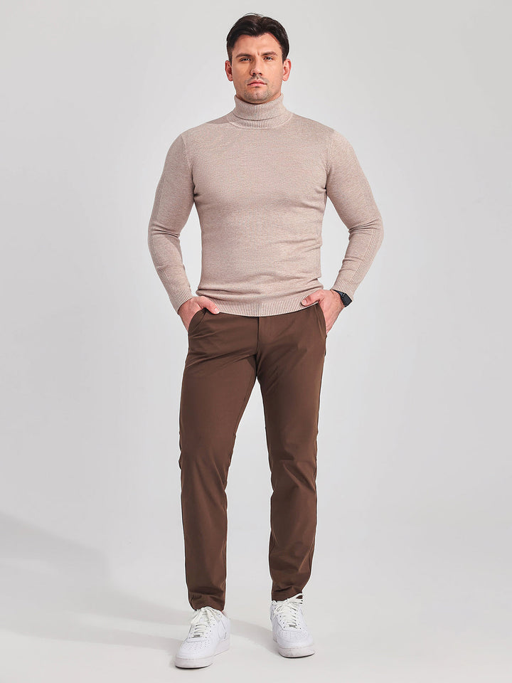 High Neck Polo Sweater