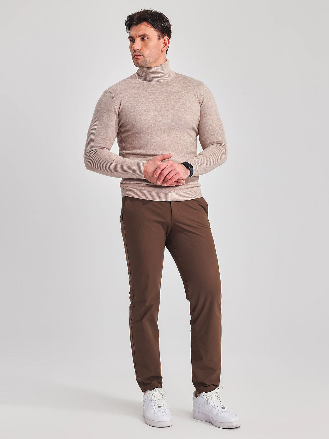 High Neck Polo Sweater