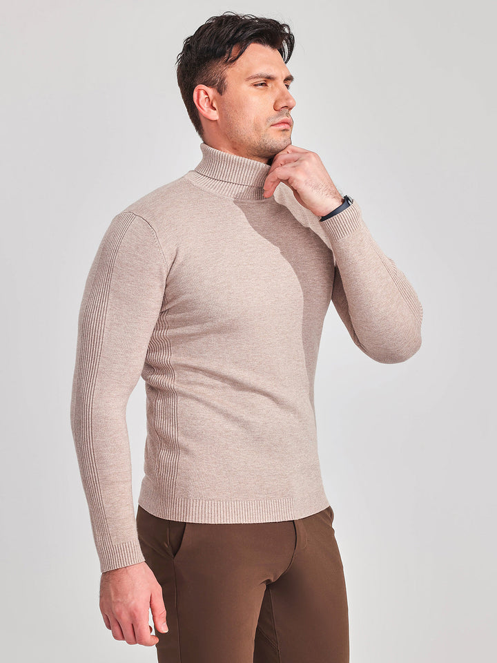 High Neck Polo Sweater