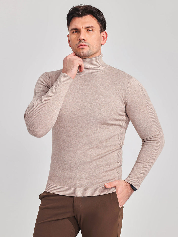 High Neck Polo Sweater