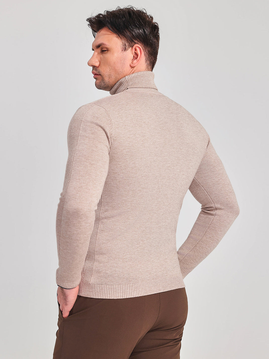 High Neck Polo Sweater
