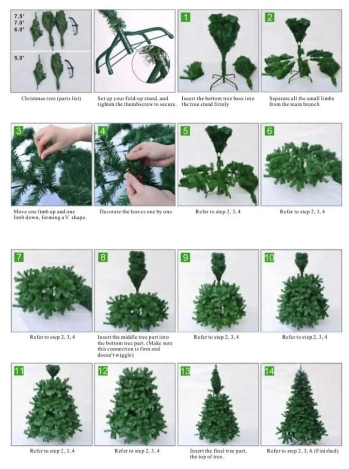 Artificial Christmas Tree Very Realistic Compact Storage Sturdy, view 4 - Elena Harper