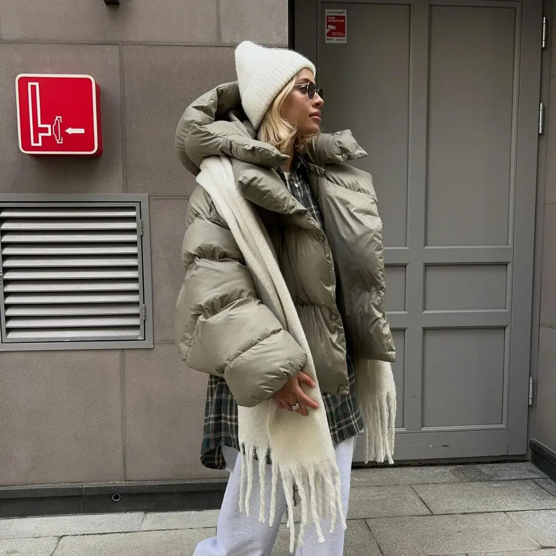 Elegant and Comfortable Winter Quilted Jacket - Elena Harper