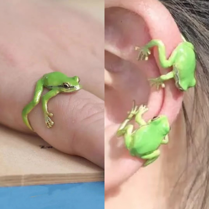 Ethel Tree Frog Jewelry Set, view 3 - Elena Harper