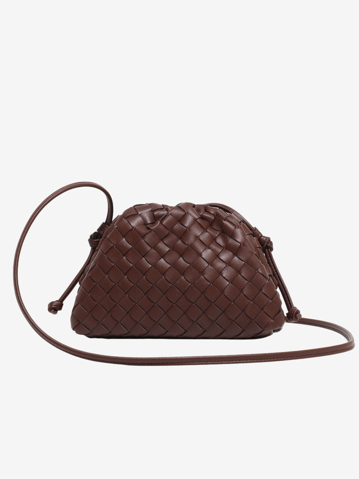 Heleina Elegant Woven Crossbody Bag - Elena Harper