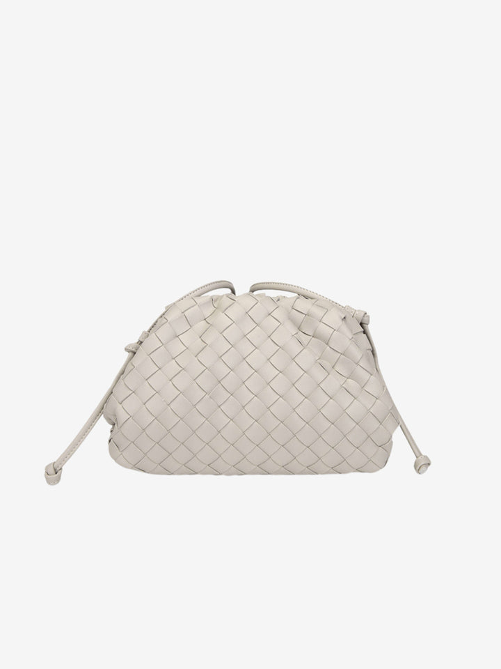 Heleina Elegant Woven Crossbody Bag, view 9 - Elena Harper