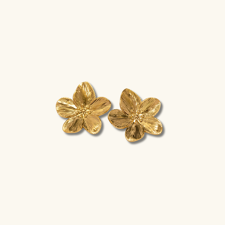 Allysa Earrings with Flowers, view 6 - Elena Harper