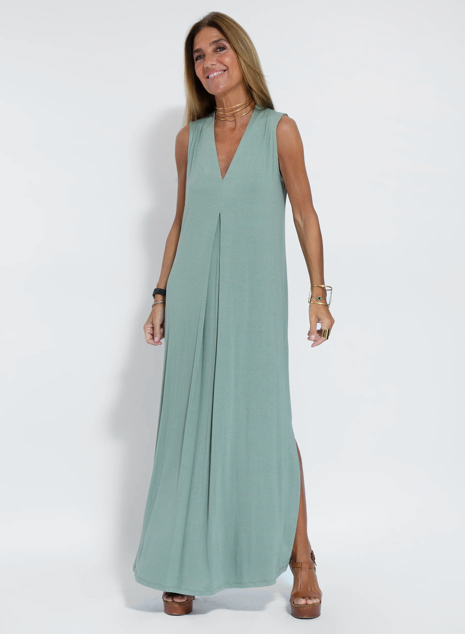 Kate – Long Dress & Vest Set