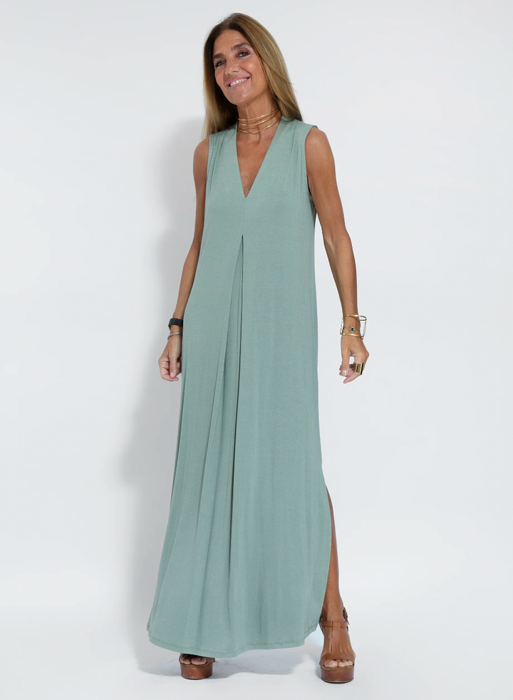 Kate – Long Dress & Vest Set
