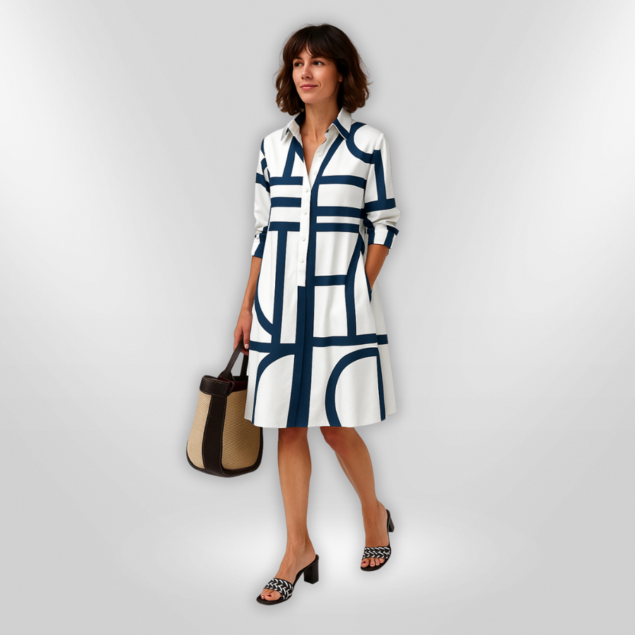 Lensey Everyday Pocketed Midi Dress - Elena Harper