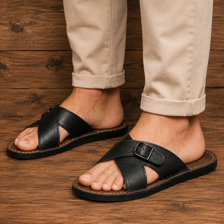 Adjustable Comfort Sandals - Elena Harper