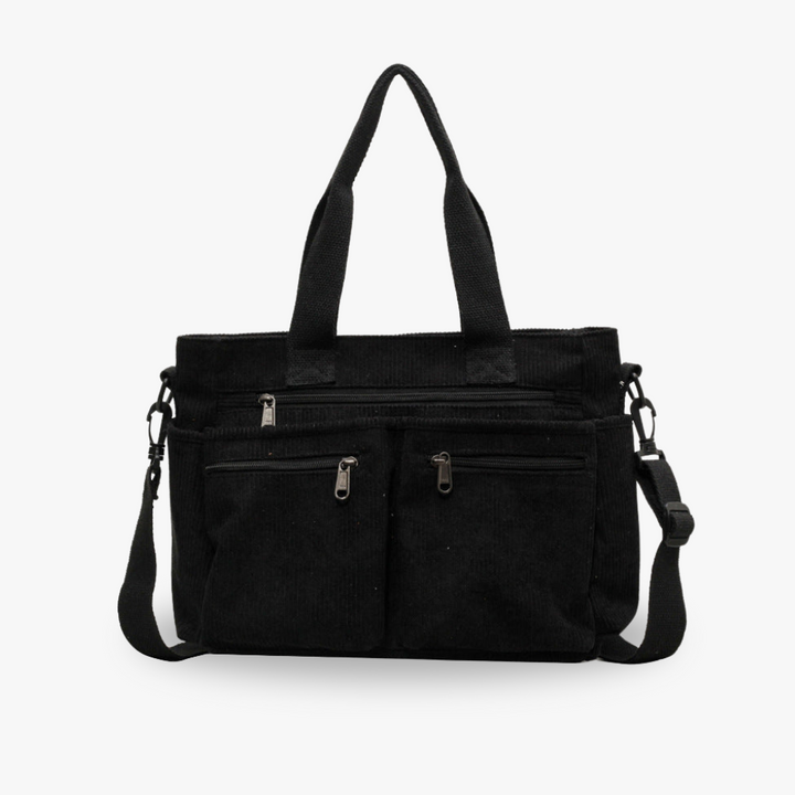 Spacious Corduroy Bag with Shoulder Strap – Elegant and Practical for Everyday Use