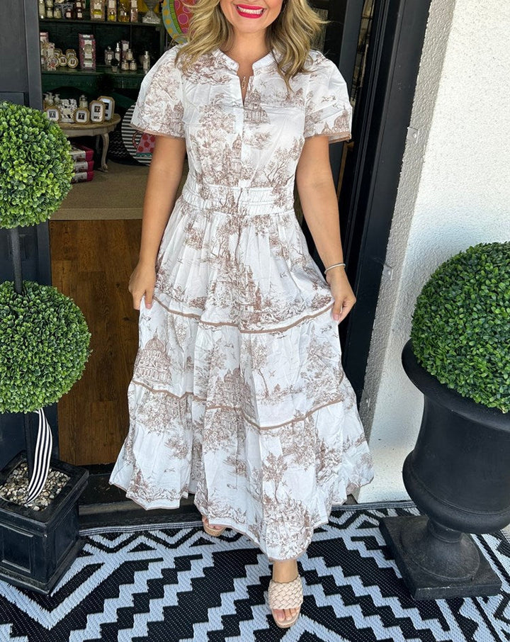 SAVANNAH – TIMELESS ELEGANCE TIERED MAXI DRESS