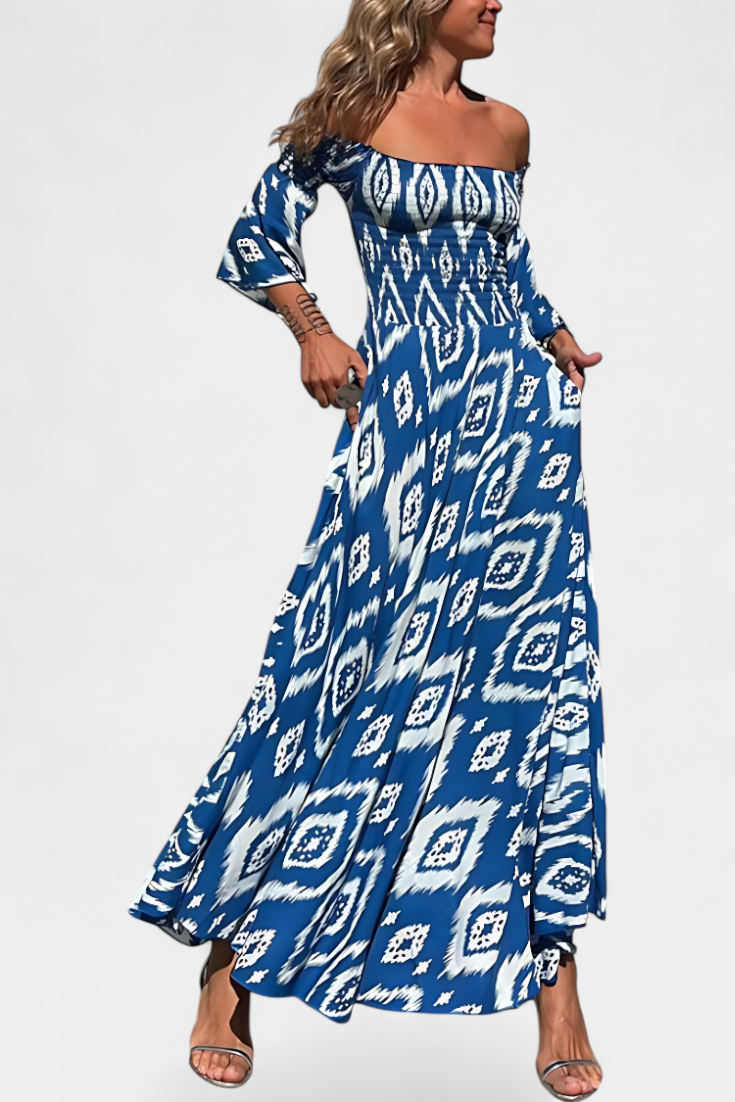 Floral Off-the-Shoulder Dress - Elena Harper