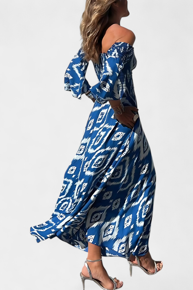 Floral Off-the-Shoulder Dress - Elena Harper
