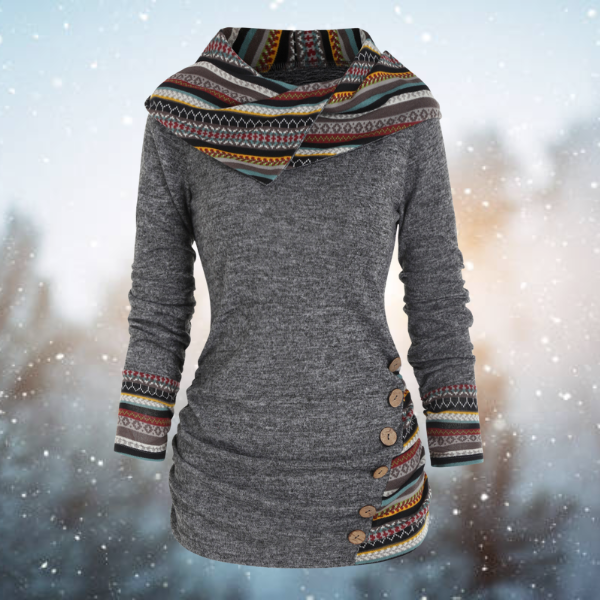 Amara Tribal Hoodie, view 8 - Elena Harper