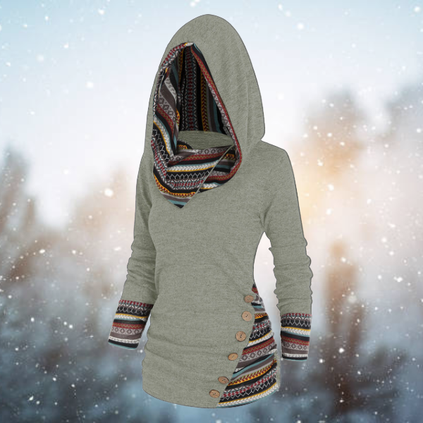 Amara Tribal Hoodie, view 2 - Elena Harper