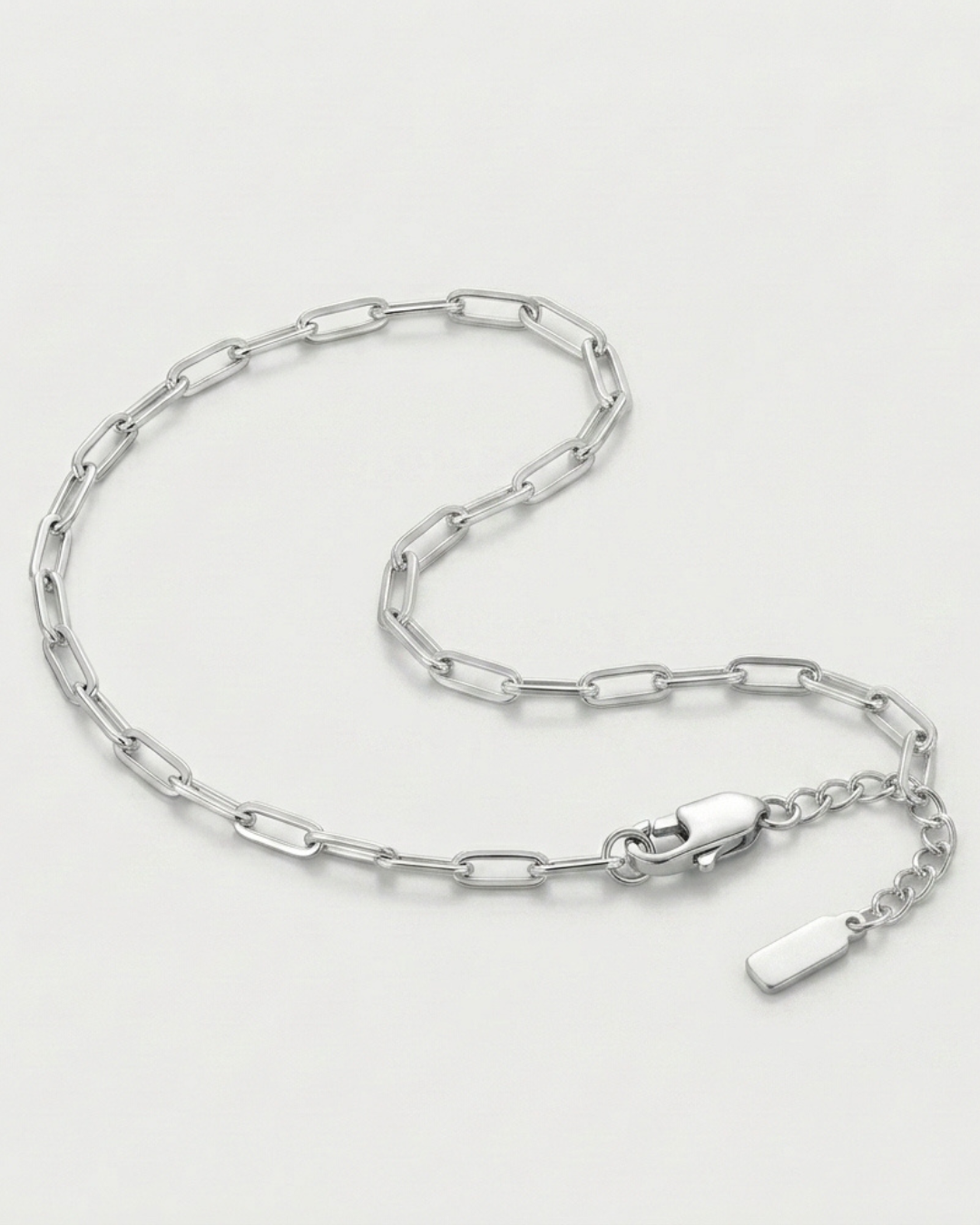 Elongated Clip Link Bracelet For Men