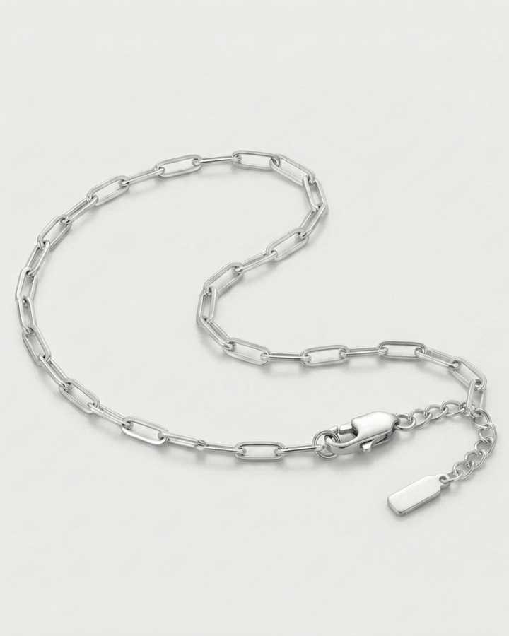 Elongated Clip Link Bracelet For Men
