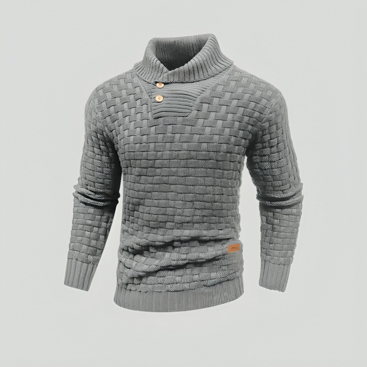 Amalbert Trendy Knitted Sweater for Men, view 3 - Elena Harper