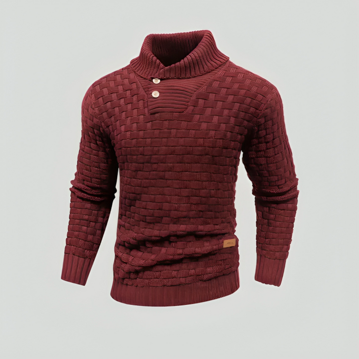 Amalbert Trendy Knitted Sweater for Men, view 4 - Elena Harper