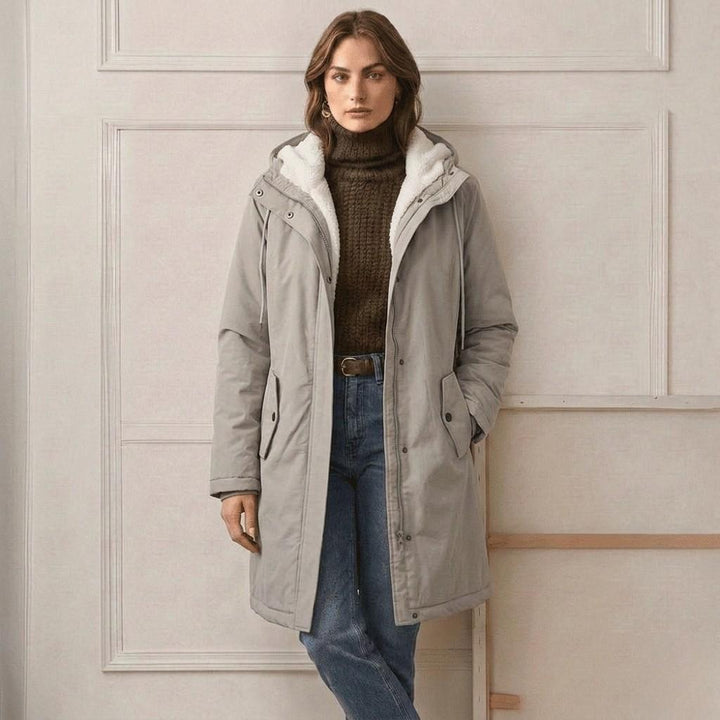 WINTER PARKA WITH FLEECE LINING FOR WOMEN