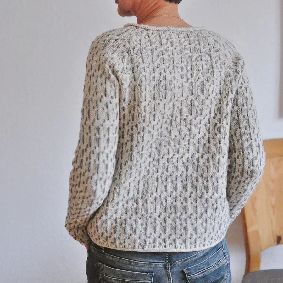 Amia Stylish Knit Sweater for Women, view 5 - Elena Harper