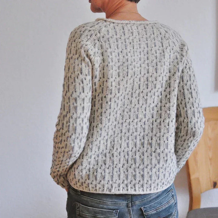 Amia Stylish Knit Sweater for Women, view 5 - Elena Harper