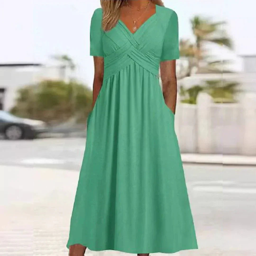 Frances Sophisticated Flattering Elegance Dress - Elena Harper