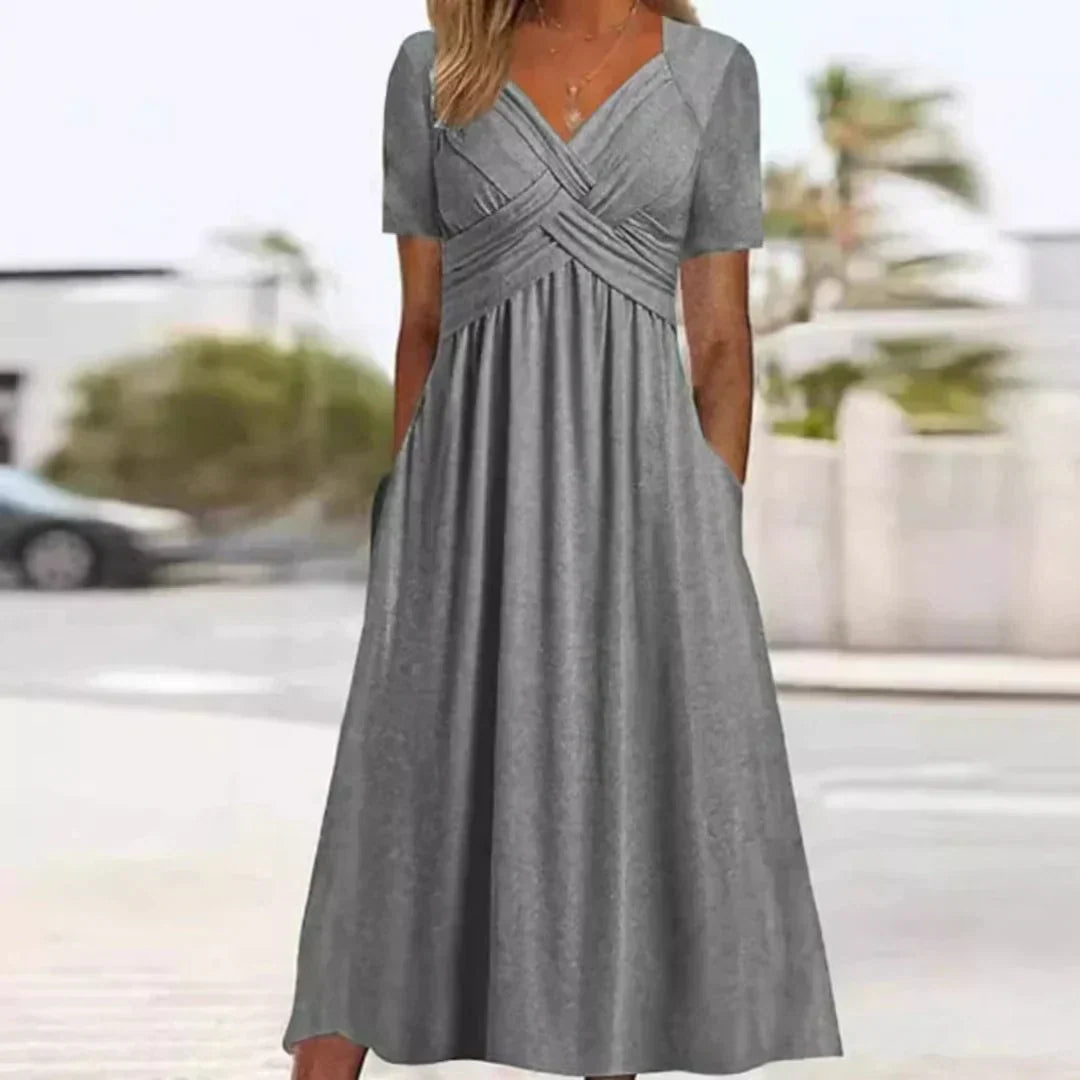 Frances Sophisticated Flattering Elegance Dress - Elena Harper