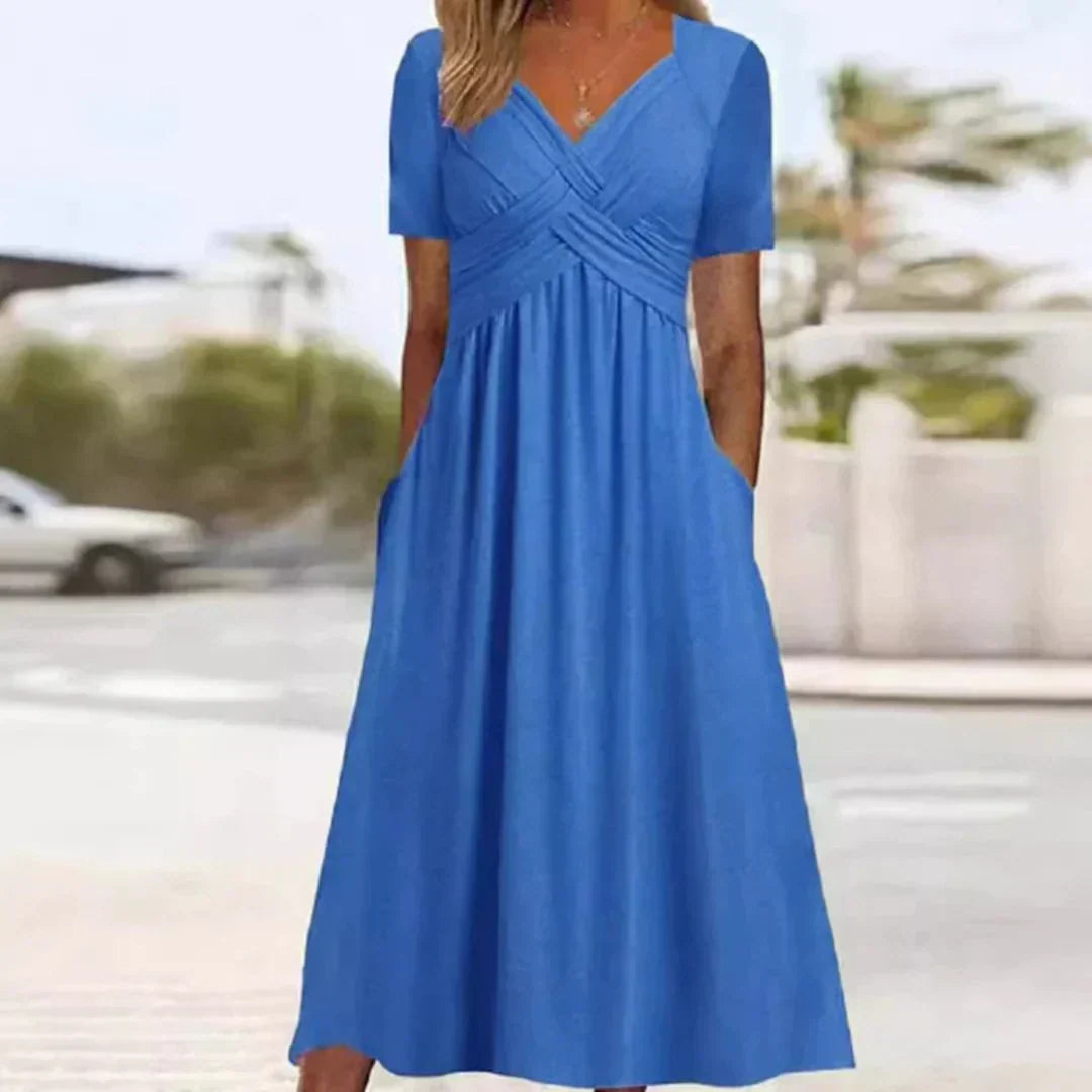Frances Sophisticated Flattering Elegance Dress - Elena Harper