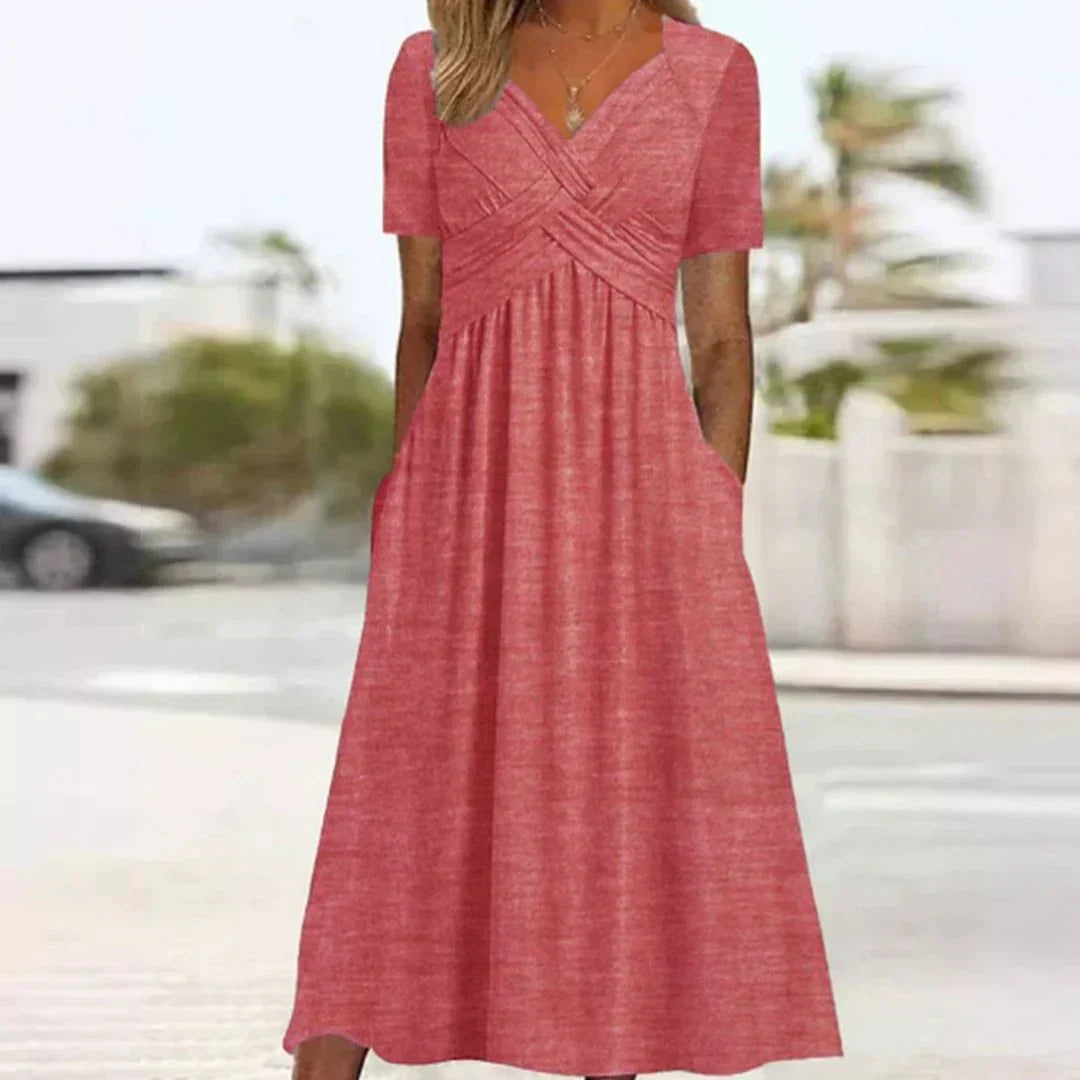 Frances Sophisticated Flattering Elegance Dress - Elena Harper