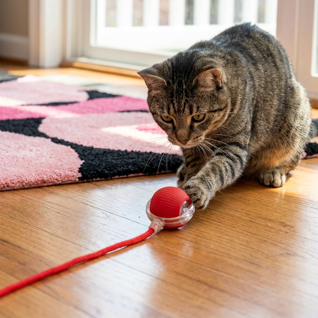 Interactive Cat Play Ball with Tail for Endless Fun