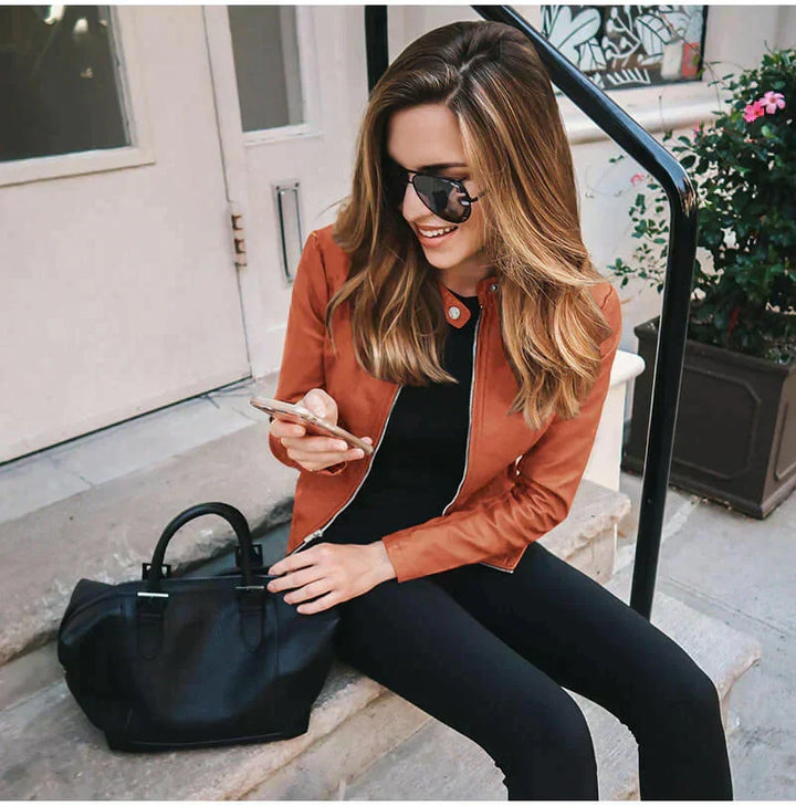 Sophia - Italian Leather Jacket