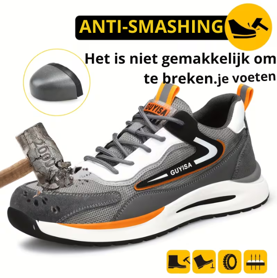 Work Shoes for Men | Reinforced Toe Cap & Puncture Protection