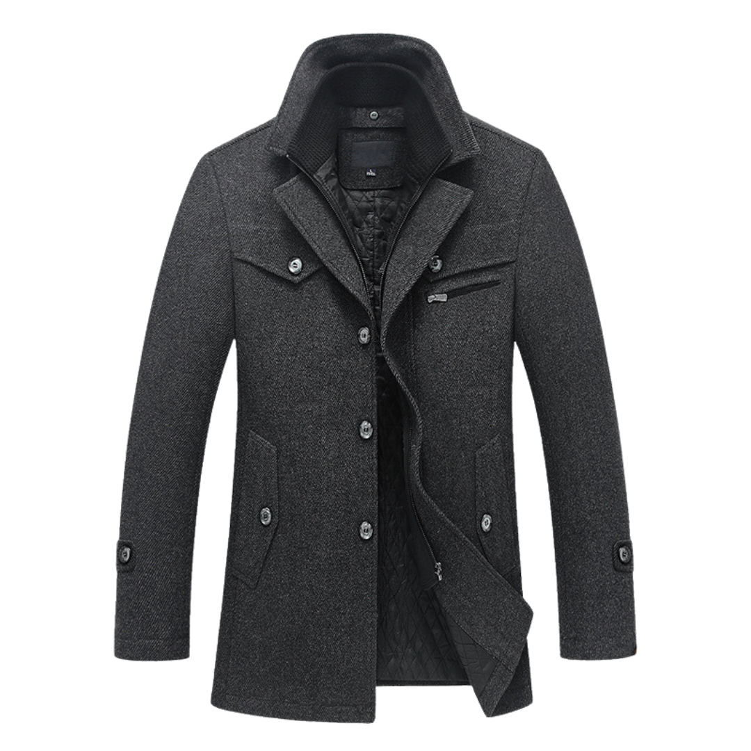Elegant Wool Coat - Darius