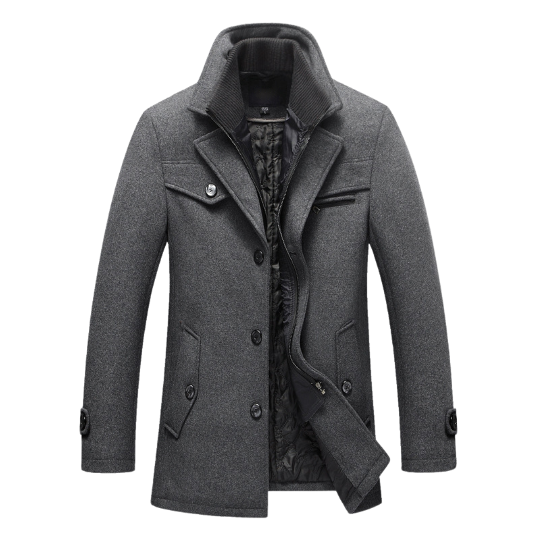 Elegant Wool Coat - Darius