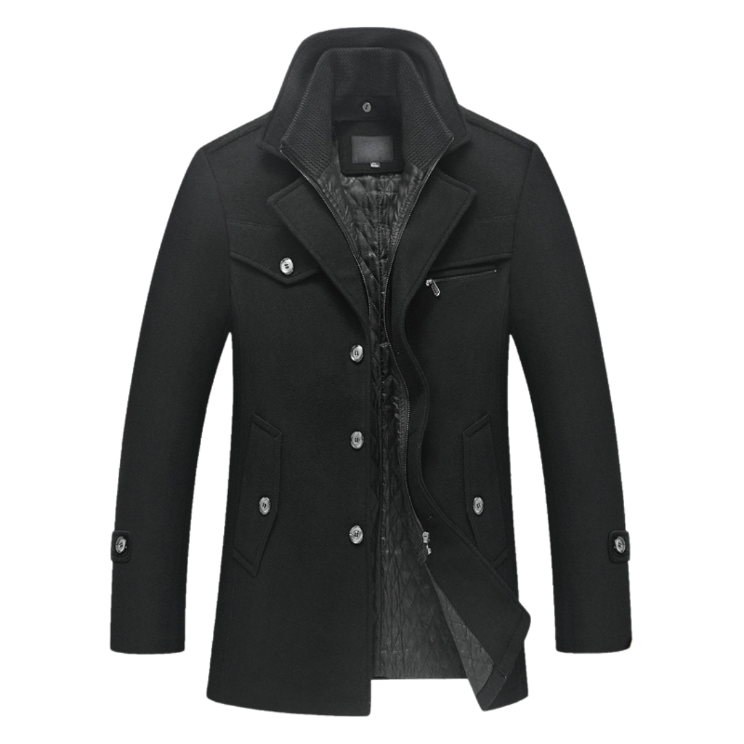 Elegant Wool Coat - Darius