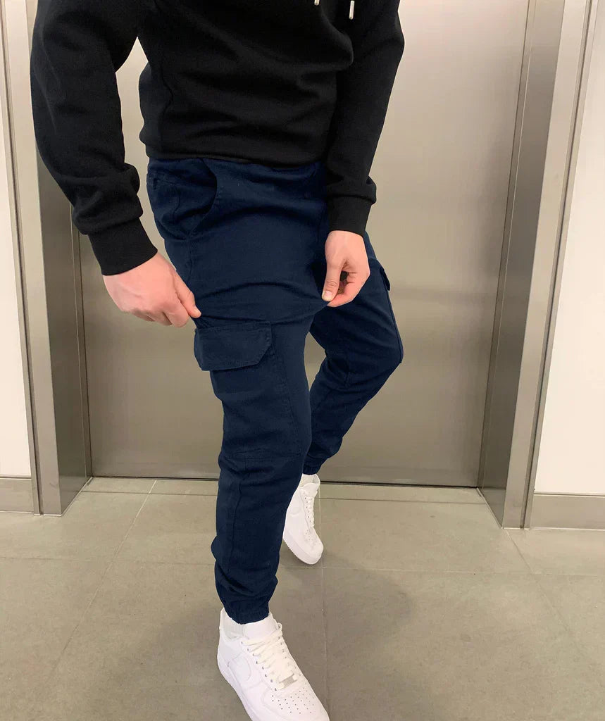 Men's Casual Fit Cargo Joggers – Comfortable and Modern Pants with Practical Pockets