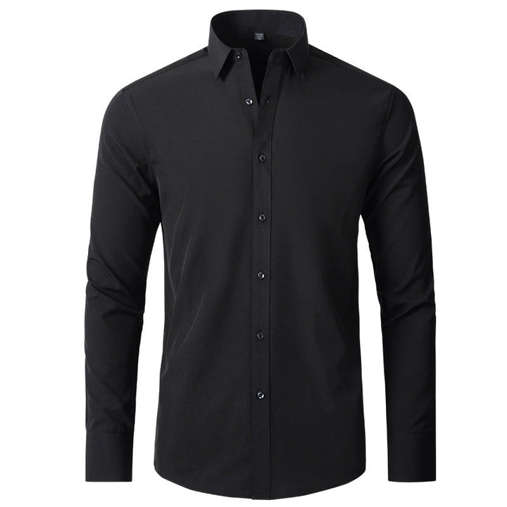 Men's Stretch Non-Iron Shirt with Elegant Fit