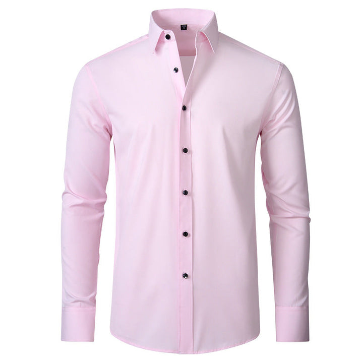 Men's Stretch Non-Iron Shirt with Elegant Fit
