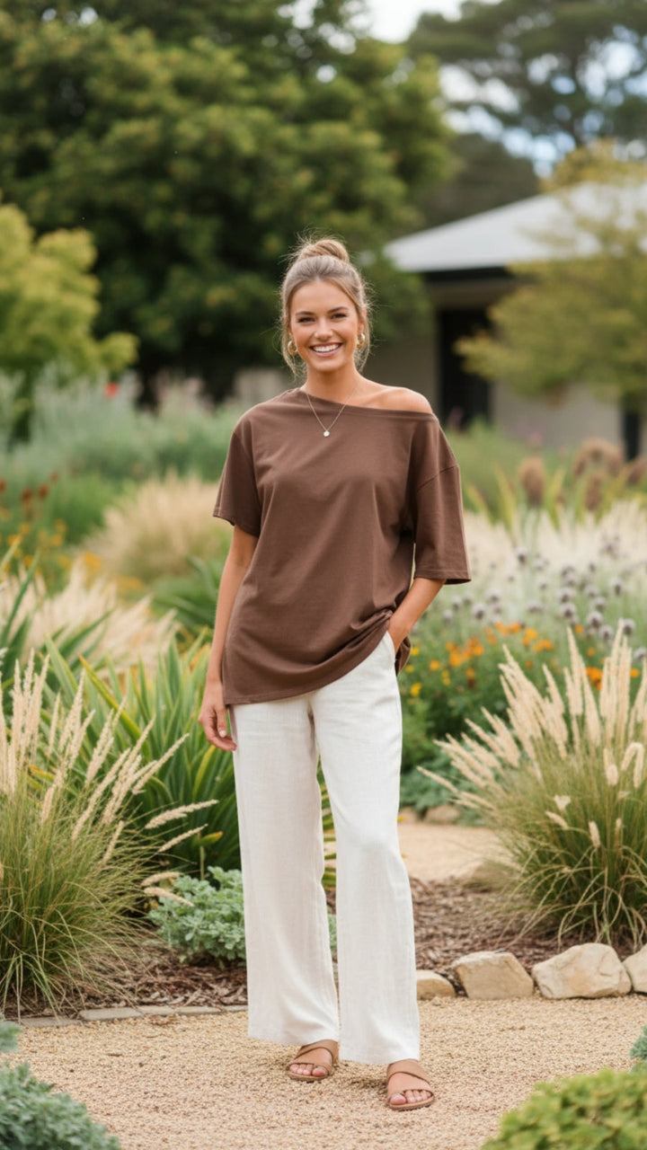 Asymmetrical Off Shoulder Summer Top