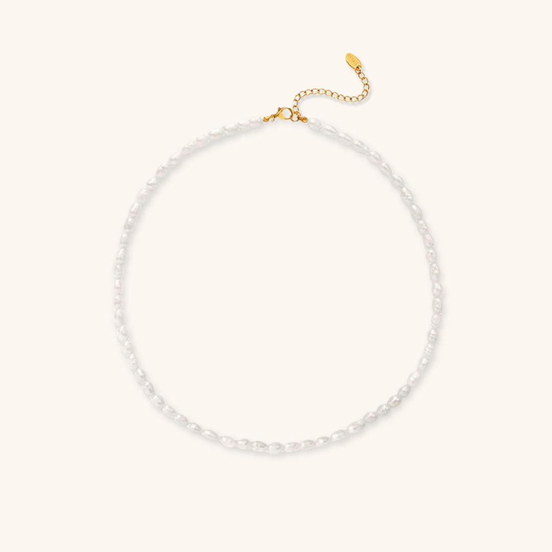Avaria Necklace with Freshwater Pearls, view 6 - Elena Harper